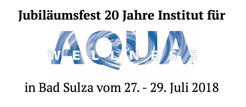 Jubiläumsfest – 20 Jahre Institut für Aqua Wellness